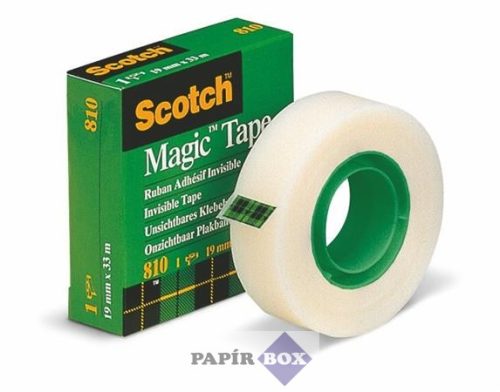 Ragasztószalag, 19 mm x 33 m, 3M SCOTCH "Magic Tape 810"