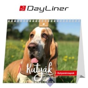 Naptár, asztali, álló, DAYLINER "Kutyák"