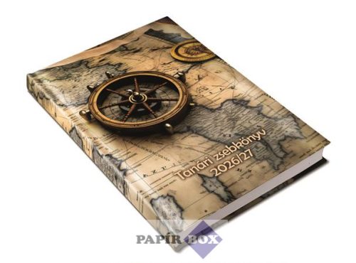 Tanári zsebkönyv, heti, 2026/2027 tanév, REALSYSTEM, térkép