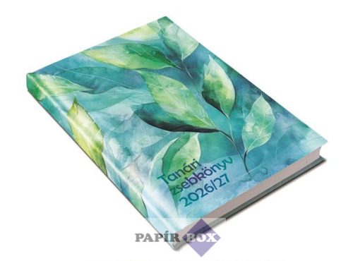 Tanári zsebkönyv, heti, 2026/2027 tanév, REALSYSTEM, levelek