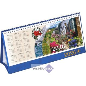   Asztali naptár, 2026., álló, CSÍZIÓ, "Öko", kék