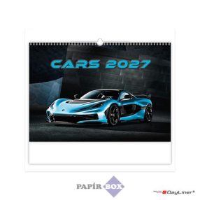 Naptár, fali, 2027., DAYLINER, "Cars"