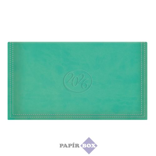 Zsebnaptár, fekvő elrendezésű, TOPTIMER, "Ace", menta