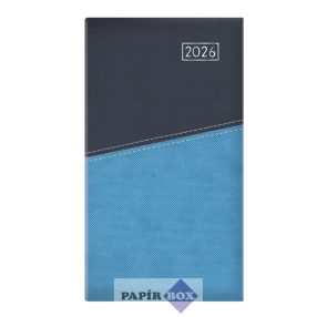   Zsebnaptár, álló elrendezésű, TOPTIMER "Duplex", kék-világoskék