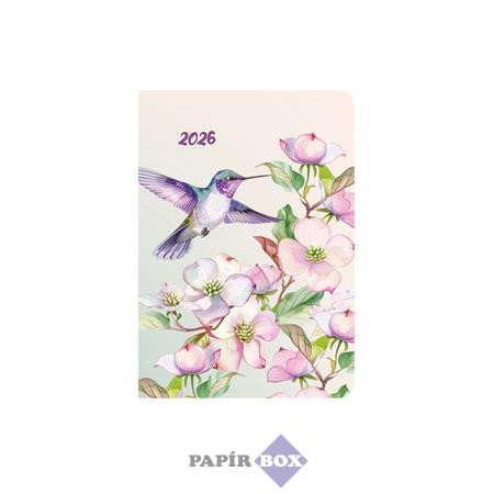 Naptár, tervező, B/6, heti, TOPTIMER, "Joy flexi", kolibri