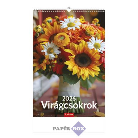 Falinaptár, 2026., TOPTIMER "Virágcsokrok"