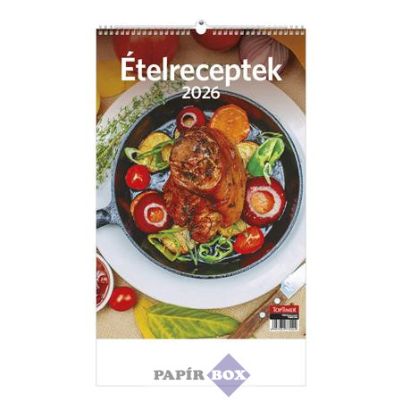 Falinaptár, 2026., TOPTIMER "Ételreceptek"