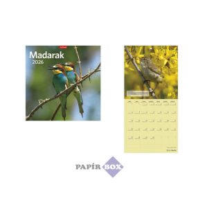   Falinaptár, lemeznaptár, 2026., TOPTIMER "Madarak"