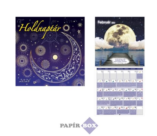 Falinaptár, lemeznaptár, 2026., TOPTIMER, "Holdnaptár"