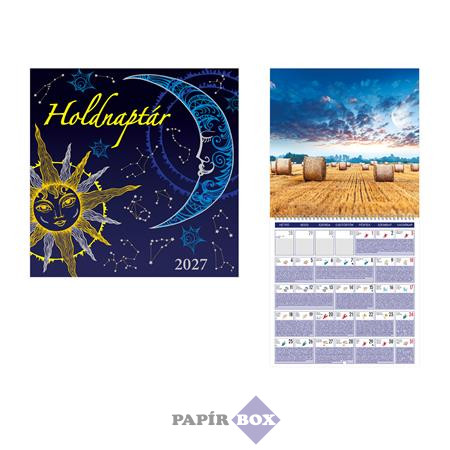 Naptár, fali, 2027., "Holdnaptár"