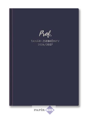 Tanári zsebkönyv, 2026/2027 tanév, A/5, heti, TOPTIMER, kék