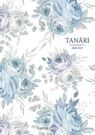 Tanári zsebkönyv, 2026/2027 tanév, A/5, heti, TOPTIMER, "Kék virág"