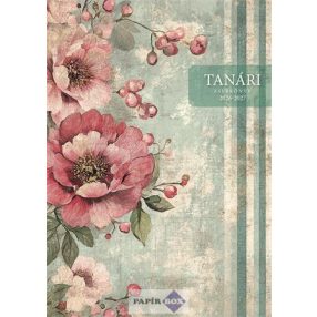   Tanári zsebkönyv, 2026/2027 tanév, A/5, heti, TOPTIMER, "Vintage"