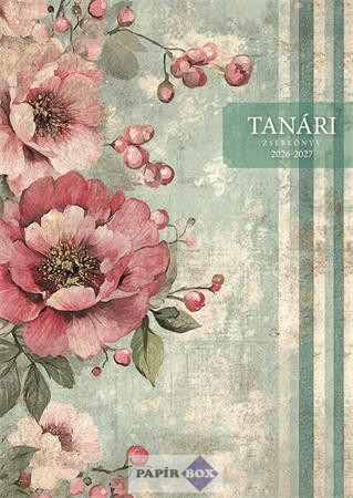 Tanári zsebkönyv, 2026/2027 tanév, A/5, heti, TOPTIMER, "Vintage"