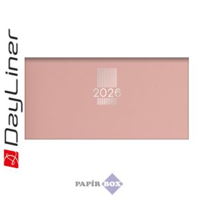   Zsebnaptár, fekvő elrendezésű, DAYLINER, "MyPastel", púder