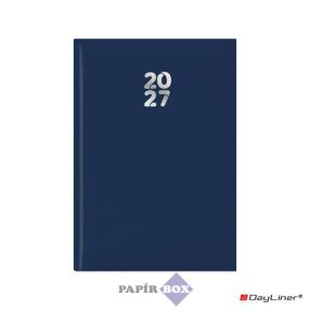   Naptár, tervező, A/5, heti, DAYLINER, "Pannon", sötétkék