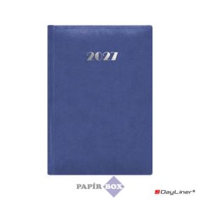   Naptár, tervező, 2027., A/5, napi, DAYLINER, "Pellana", kék