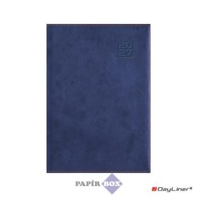   Naptár, tervező, 2027., B/6, heti, DAYLINER "Square", kék