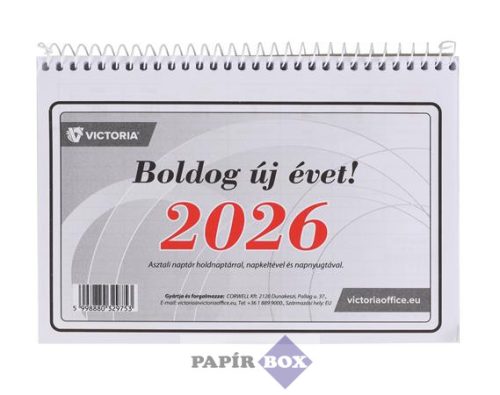 Naptár, asztali, 23TA, VICTORIA OFFICE (2026 évi)