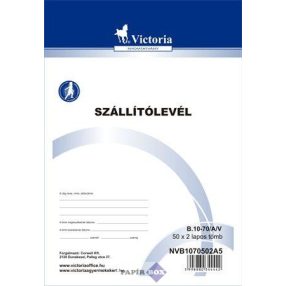 B.10-70/A/V Szállítólevél A/5 50x2 lapos