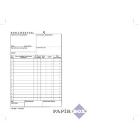 B.10-70/3 Szállítólevél A/5 50x3 példányos, Victoria