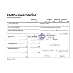 B.18-49/V Szabadságengedély A/6 50x2, Victoria