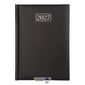   Naptár, tervező, A/5, napi, VICTORIA OFFICE "Chrono", fekete (2027 évi)