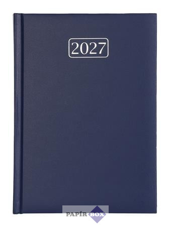 Naptár, tervező, A/5, napi, VICTORIA OFFICE "Chrono", sötétkék (2027 évi)