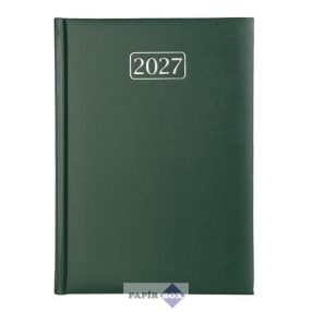   Naptár, tervező, A/5, napi, VICTORIA OFFICE "Chrono", zöld (2027 évi)