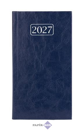 Zsebnaptár, álló elrendezésű, VICTORIA OFFICE "Chrono", sötétkék (2027 évi)