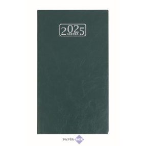   Zsebnaptár, álló elrendezésű, VICTORIA OFFICE "Chrono", zöld (2025 évi)