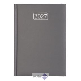   Naptár, tervező, A/5, napi, VICTORIA OFFICE "Chrono", szürke (2027 évi)
