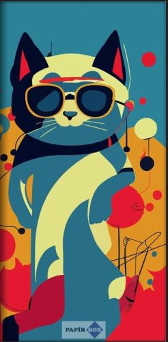 Zsebnaptár, fekvő elrendezésű, DAYLINER, "Colors Astro Cat"
