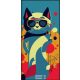 Zsebnaptár, fekvő elrendezésű, DAYLINER, "Colors Astro Cat"