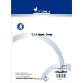 Önátírótömb A/4, 50x2 lap