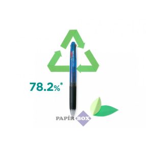   Golyóstoll, 0,25 mm, nyomógombos, négyszínű, PILOT "Feed GP4", kék test