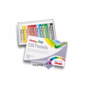   Olajpasztell kréta, PENTEL, "Arts", 12 különböző szín