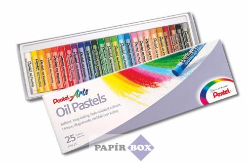 Olajpasztell kréta, PENTEL, "Arts", 25 különböző szín