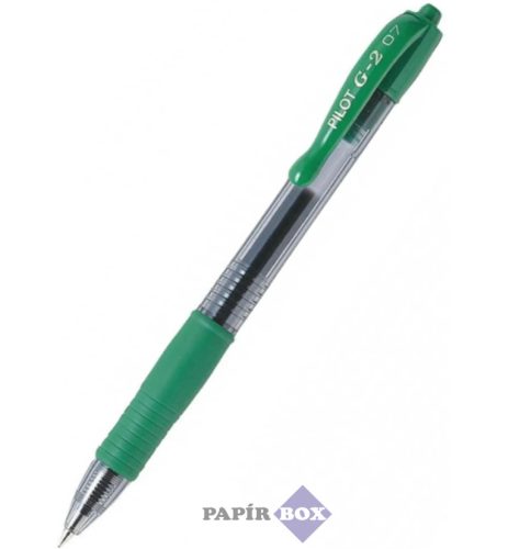 Zseléstoll, 0,32 mm, nyomógombos, PILOT "G-2", zöld