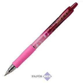   Zseléstoll, 0,32 mm, nyomógombos, PILOT "G-2 Pink Bubble", kék