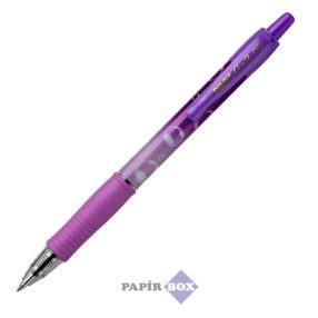   Zseléstoll, 0,32 mm, nyomógombos, PILOT "G-2 Purple Bubble", kék