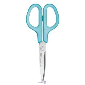   Olló, általános, balkezes, 17,5 cm, PLUS "Fitcut Curve", világoskék