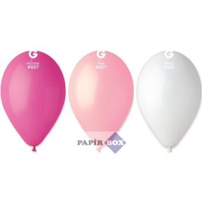 Léggömb, 26 cm, rózsaszín, 10 db/csg