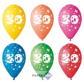 Léggömb, 26 cm, számos, 30, 5db/csg