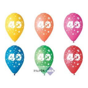 Léggömb, 26 cm, számos, 40, 5db/csg