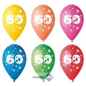 Léggömb, 26 cm, számos, 60, 5db/csg