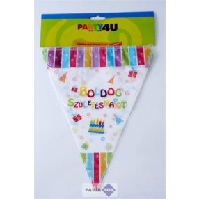 Zászló, 360x29 cm, "Boldog születésnapot"
