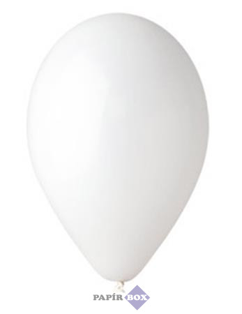 Léggömb, 26 cm, fehér, 10 db/csg
