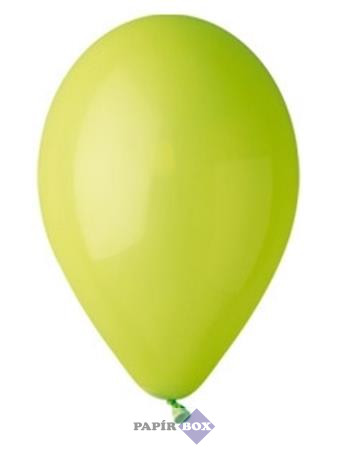 Léggömb, 26 cm, limezöld, 10 db/csg