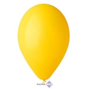 Léggömb, 26 cm, citromsárga, 10 db/csg